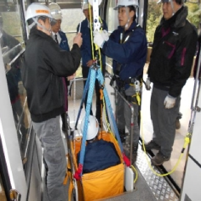 2026年3月　獅子岩線での救助訓練