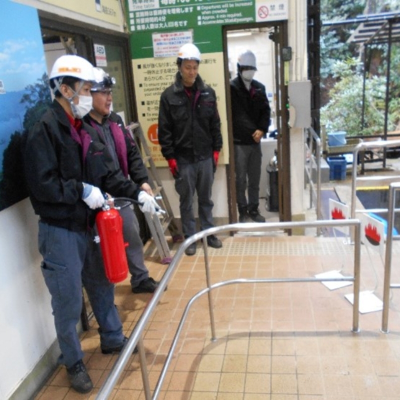 2026年3月　獅子岩線での消火訓練